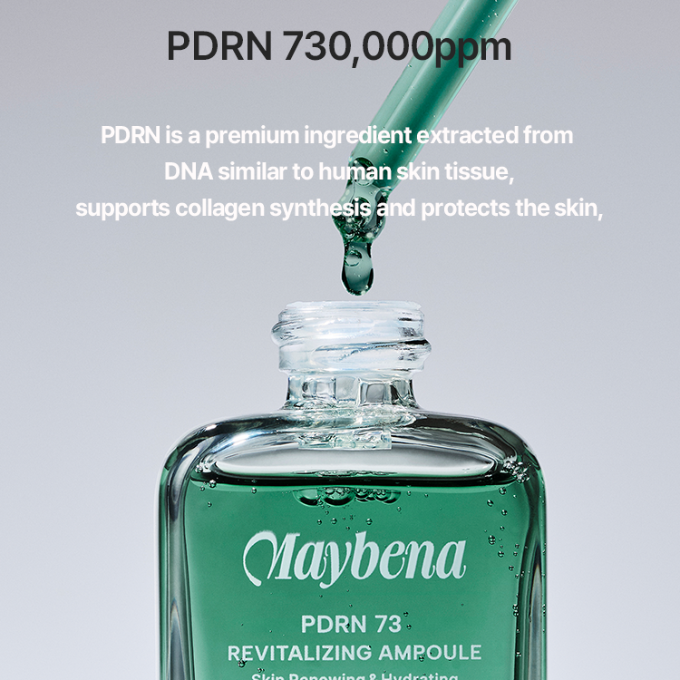 MAYBENA Vegan PDRN73 Rewitalizująca Ampułka 30ml Nauka w każdej kropli
