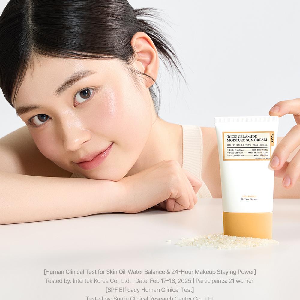 FULLY Rice Ceramide Moisture Sun Cream SPF50+ PA++++ 50ml