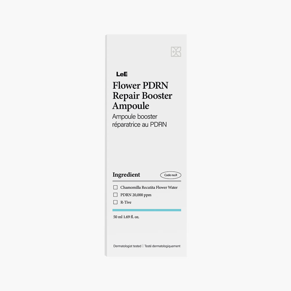 Dr.Lee Flower PDRN Booster Ampoule 50ml I Intensywnie regenerująca ampułka z PDRN 20 000 ppm – odbudowa, ukojenie i anti-aging