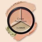 The Saem Cover Perfection Triple Pot Concealer 07 Pink Beige 13.5g