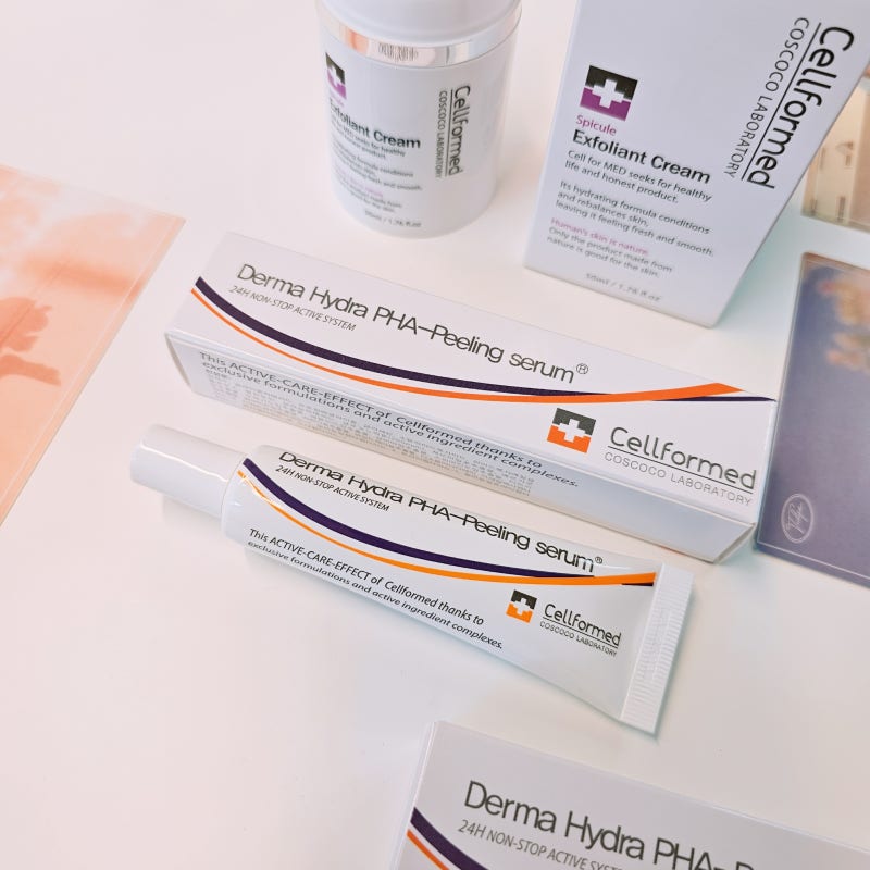 CELFOMED Derma Hydra PHA Peeling Serum 20 ml – Nawilżające serum złuszczające z PHA