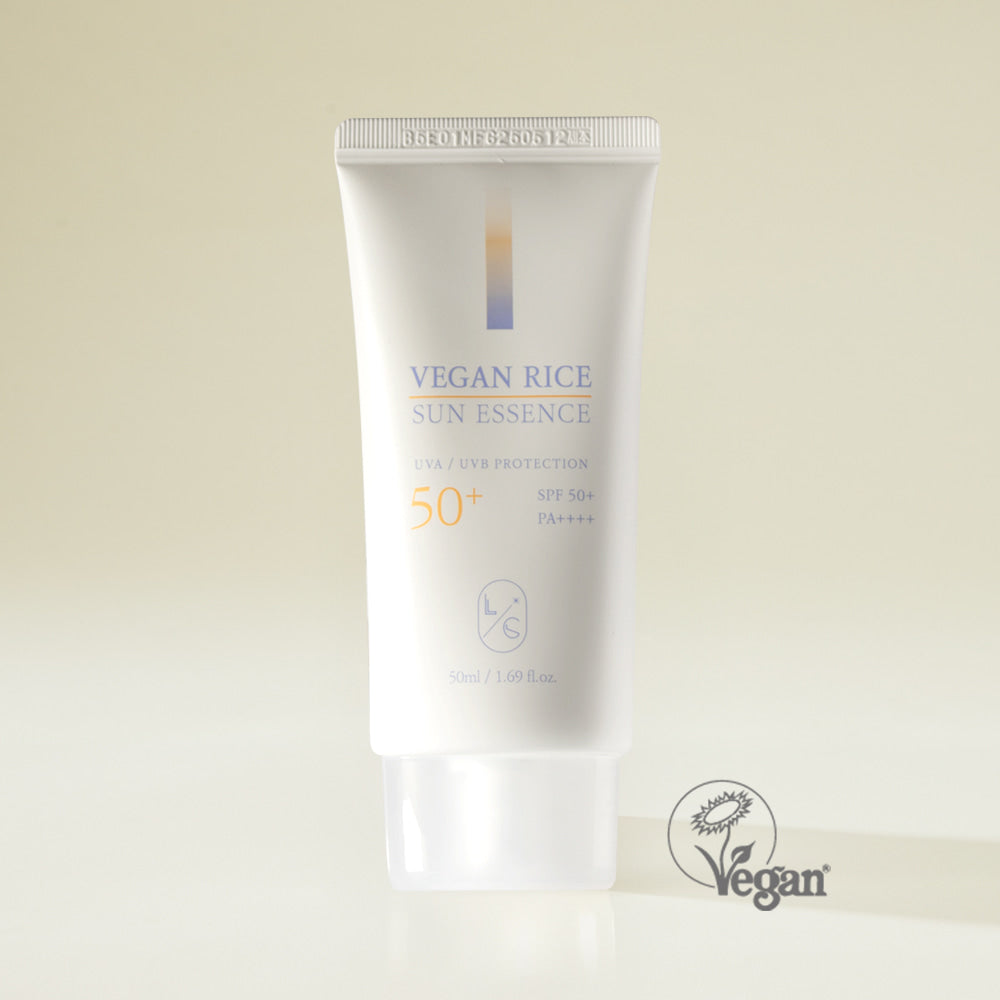 LICORNE Vegan Rice Sun Essence 50m I Wyjątkowo delikatna koreańska woda z otrębów ryżowych