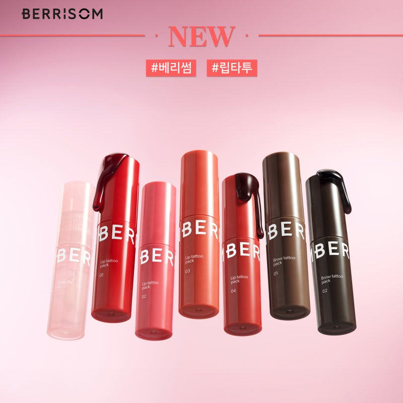 Berrisom Lip Tatto Pack 03 Rich Coral I Peel-Off Tint do Ust 24H
