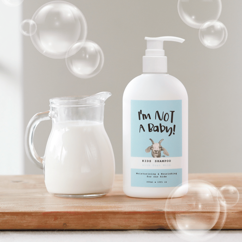 I'M NOT A BABY! Kids Shampoo with Goat Milk 300ml I Goat milk Extract
