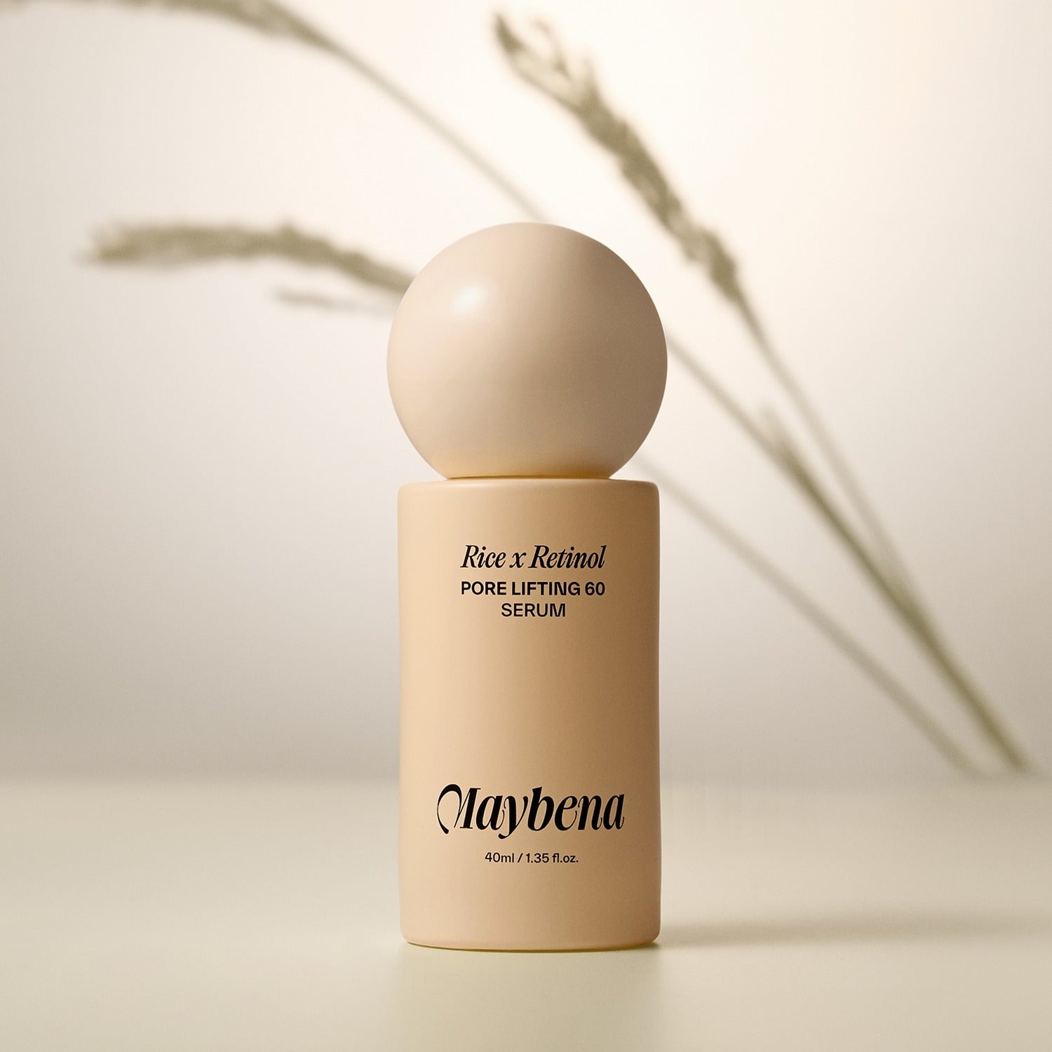 MAYBENA Rice x Retinol Serum 40 ml (Pore Lifting) 40ml I Serum z retinolem i ryżem – wygładzenie, pory i anti-aging