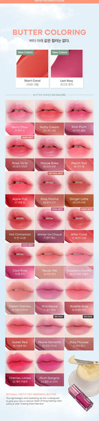 TONYMOLY Get it Tint Waterful Butter I Nawilżający tint do ust o maślanej konsystencji (kolor 12 After Coral)