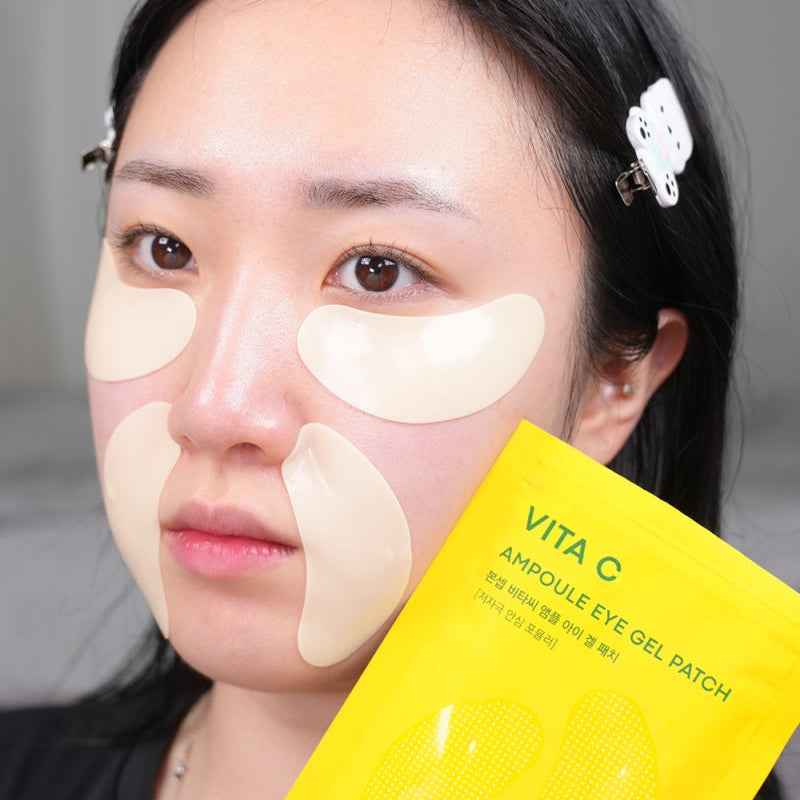 BONCEPT Vita C Ampoule Eye Gel Patch 12szt | Sprężyste hydrożelowe płatki