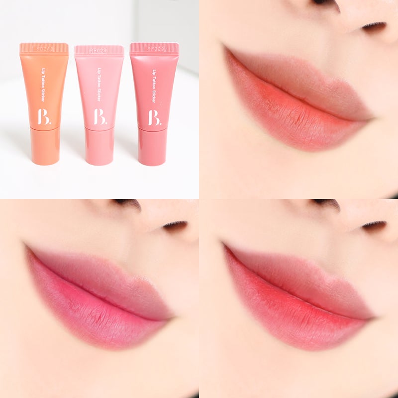 BONCEPT Lip Tattoo Sticker 01 Salmon Ticker I Langanhaltender Farbeffekt für die Lippen