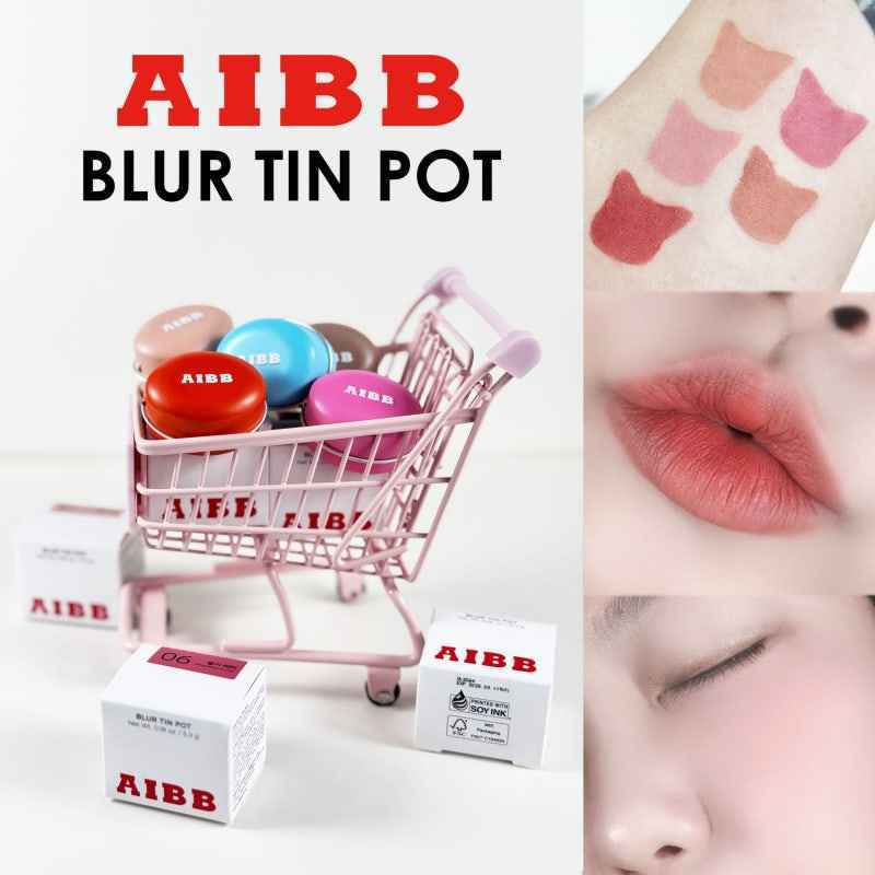 AIBB Blur Tin Pot 5.3g 05.Lychee Butter | Różany kolor, który możesz nosić jak dodatek