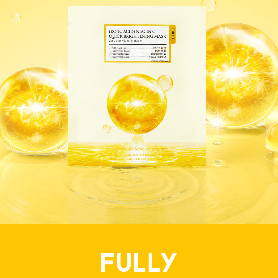 FULLY Kojic Acid Niacin C Quick Brightening Mask (1szt/25ml)