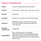A.SOLUTION Trouble Big Spot Patch 18 szt | Trouble care tattoo sticker