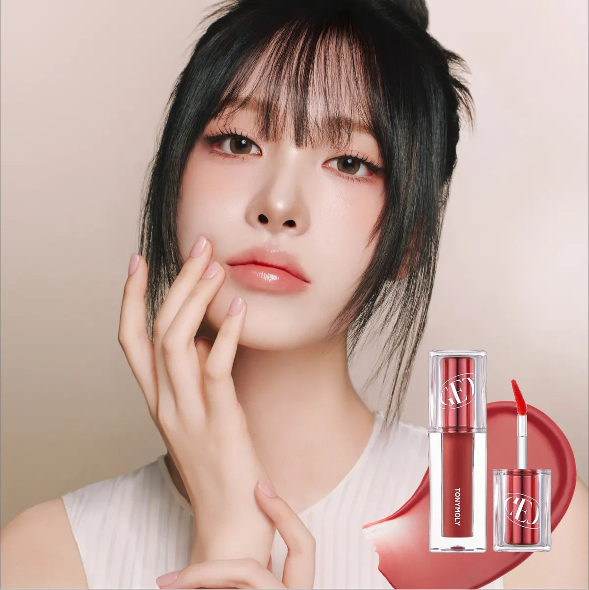 TONYMOLY Get it Tint Waterful Butter I Nawilżający tint do ust o maślanej konsystencji (kolor 03 Rich Plum)