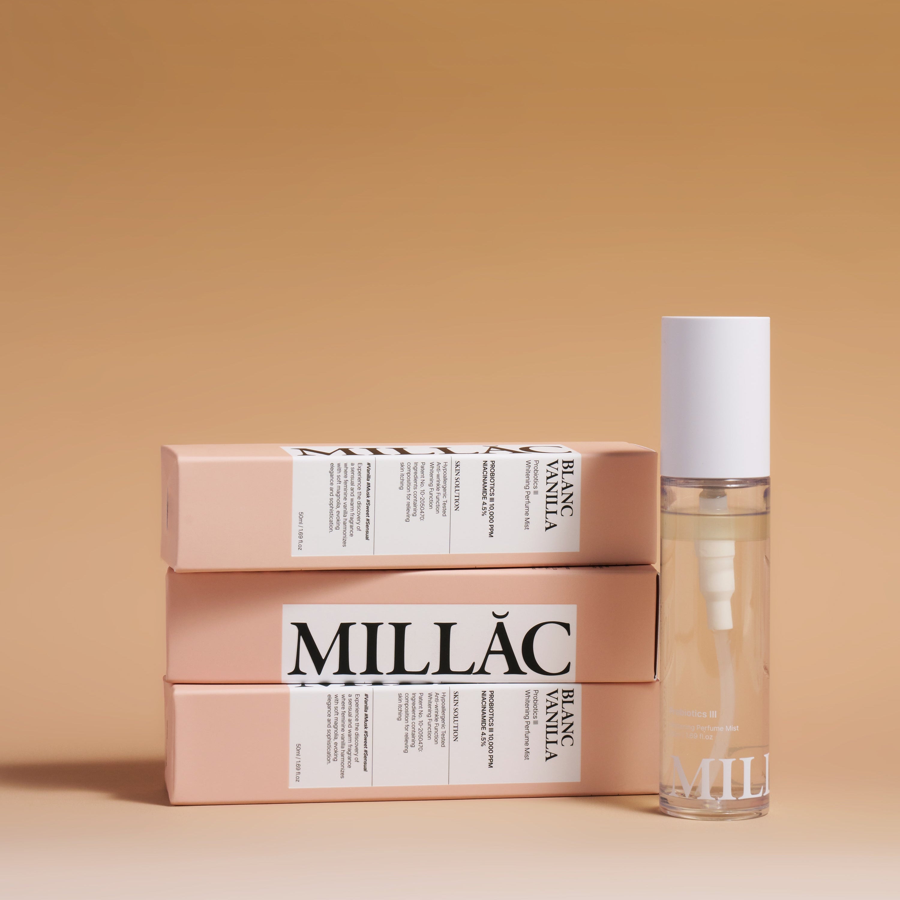 MILLAC Probiotics Perfume Mist 50ml I 03.Blanc Vanilla