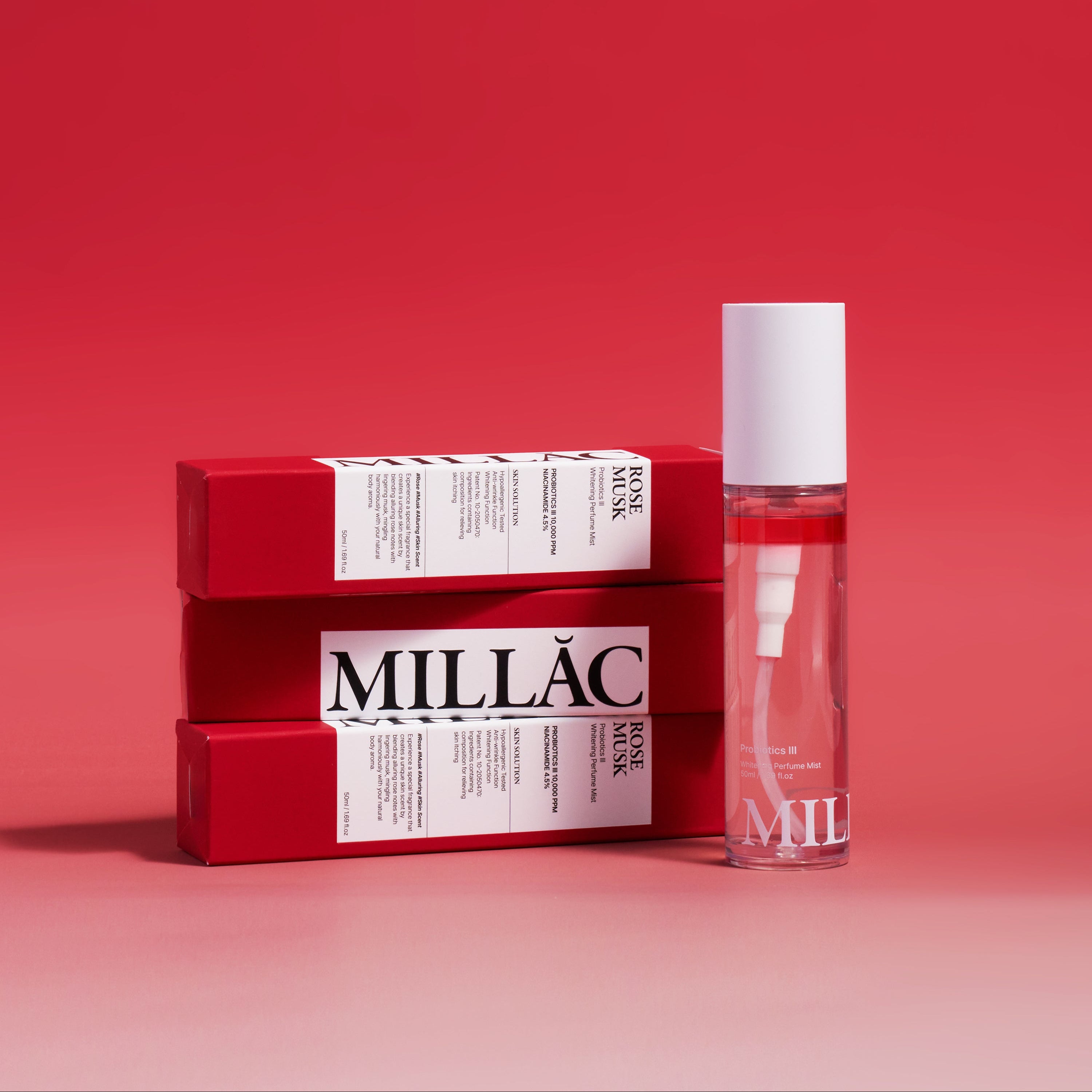 MILLAC Probiotics Perfume Mist 50ml I 01.Rose Musk