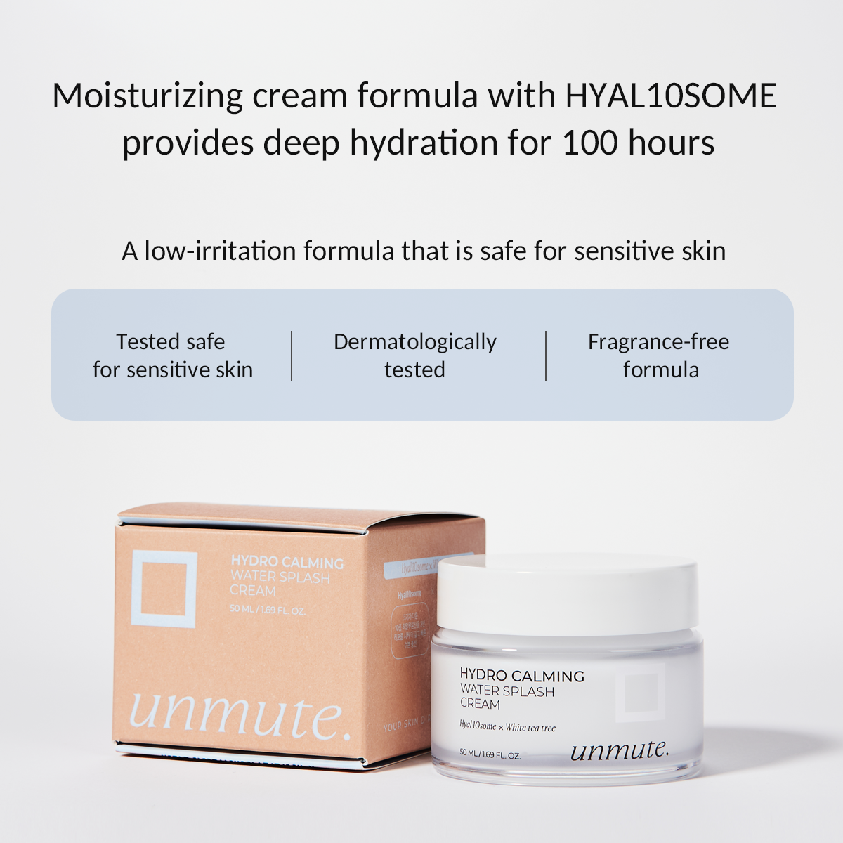 UNMUTE Hydro Calming Cream 50ml I Wyjątkowo delikatna wodno-kremowa