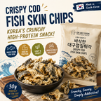 Chrupiące Chipsy ze Skóry Dorsza 30g 🐟 I Wysoka zawartość białka