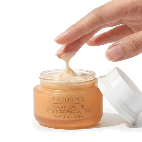 Licorne Vegan Cantus Deep Moist Facial Cream 50ml I Intensywnie nawilżający krem do twarzy z ekstraktem z kaktusa (vegan)