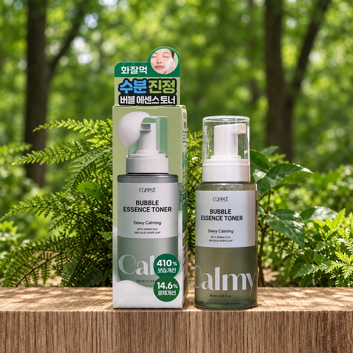 CUREST Dewy Calming Bubble Essence Toner 95ml | Chmurka Nawilżenia dla Ukojonej