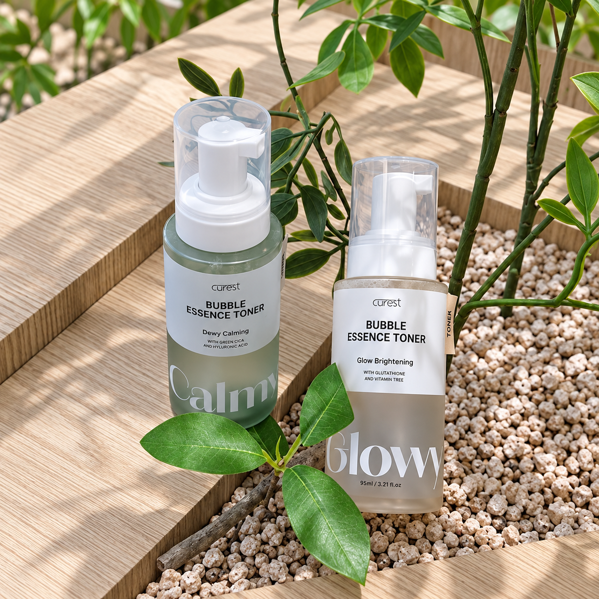 CUREST Dewy Calming Bubble Essence Toner 95ml | Chmurka Nawilżenia dla Ukojonej