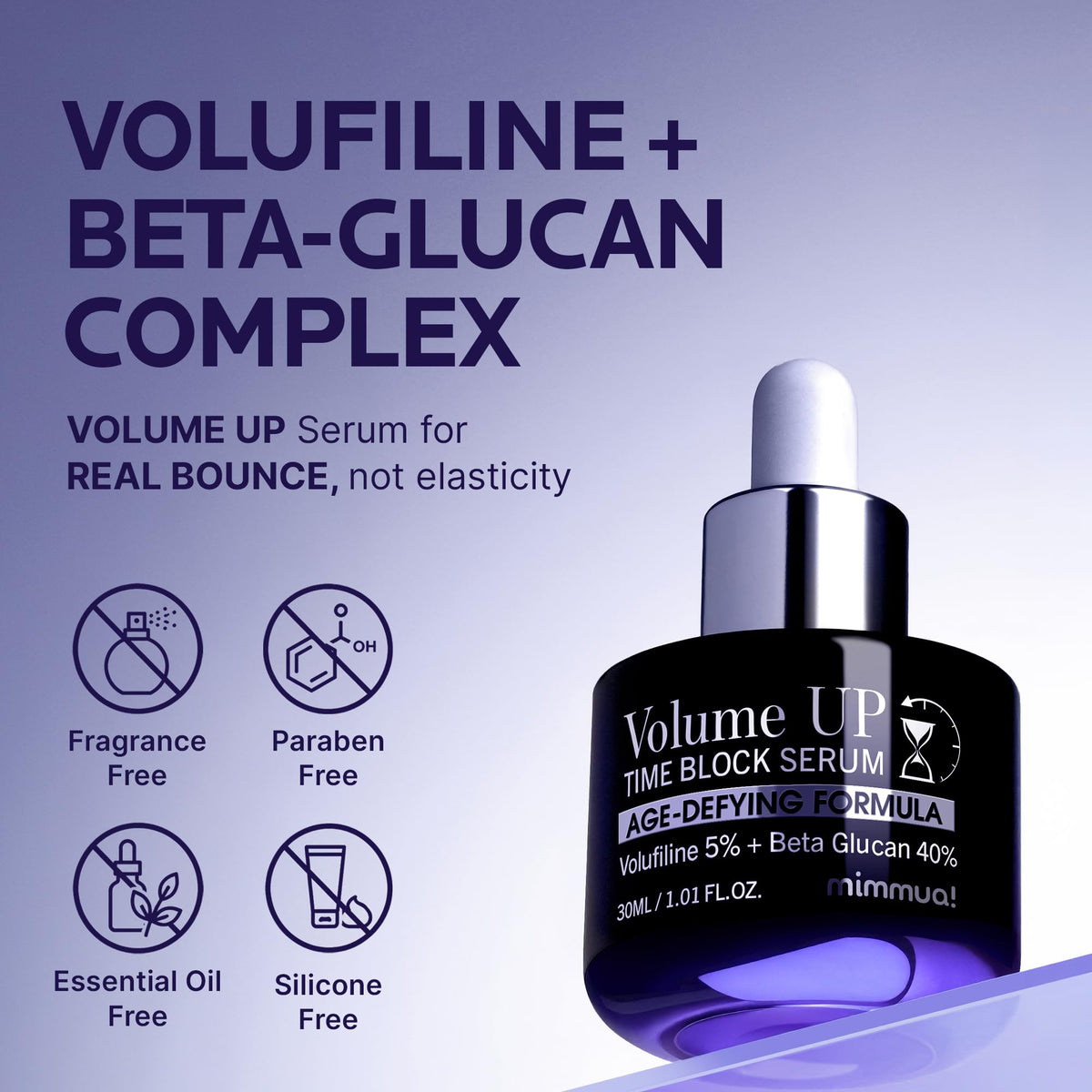 Mimmua! Volume UP Time Block Serum 30ml I 5% Volufiline + 40% Beta Glucan Complex