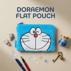 💙Doraemon Płaska Pluszowa Saszetka I Kawaii Anime Kosmetyczka Organizer