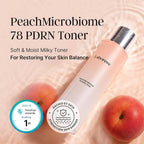Laboreve Peach Microbiome 78% PDRN Toner – Ujędrniający i Regenerujący Tonik z PDRN i Mikrobiomem 78%