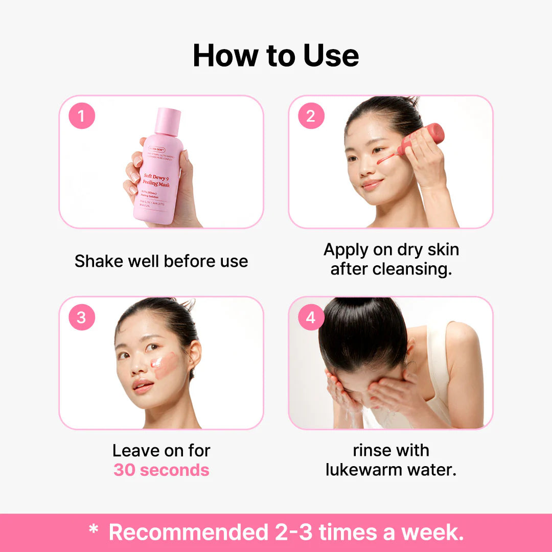 LEPS Soft Dewy 9 Peeling Mask 105ml I Delikatna Maska Peelingująca