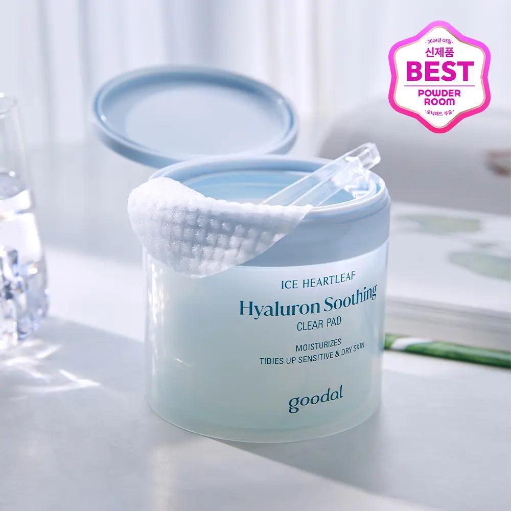 GOODAL Heartleaf Hyaluron Soothing Pad (70szt) I Do skóry suchej i odwodnionej