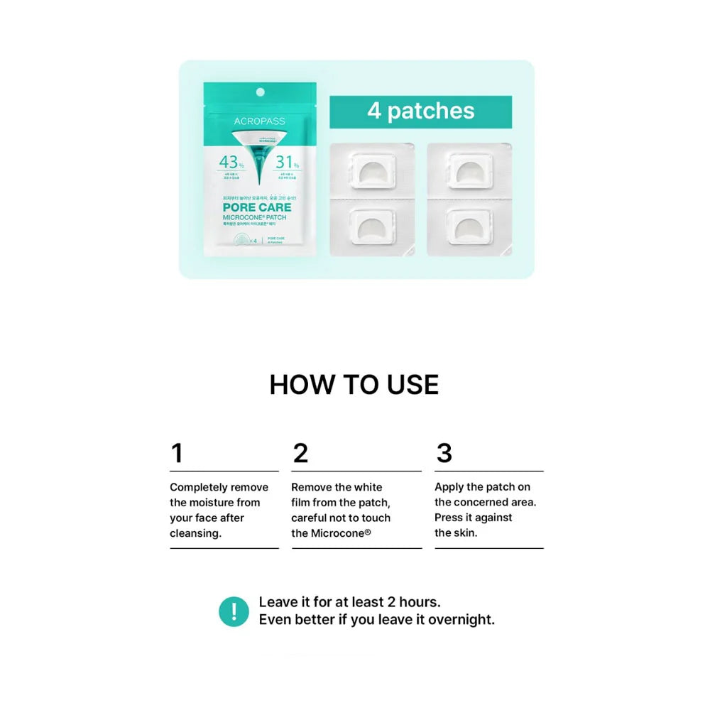 ACROPASS Pore Care Microcone® Patch 4 szt