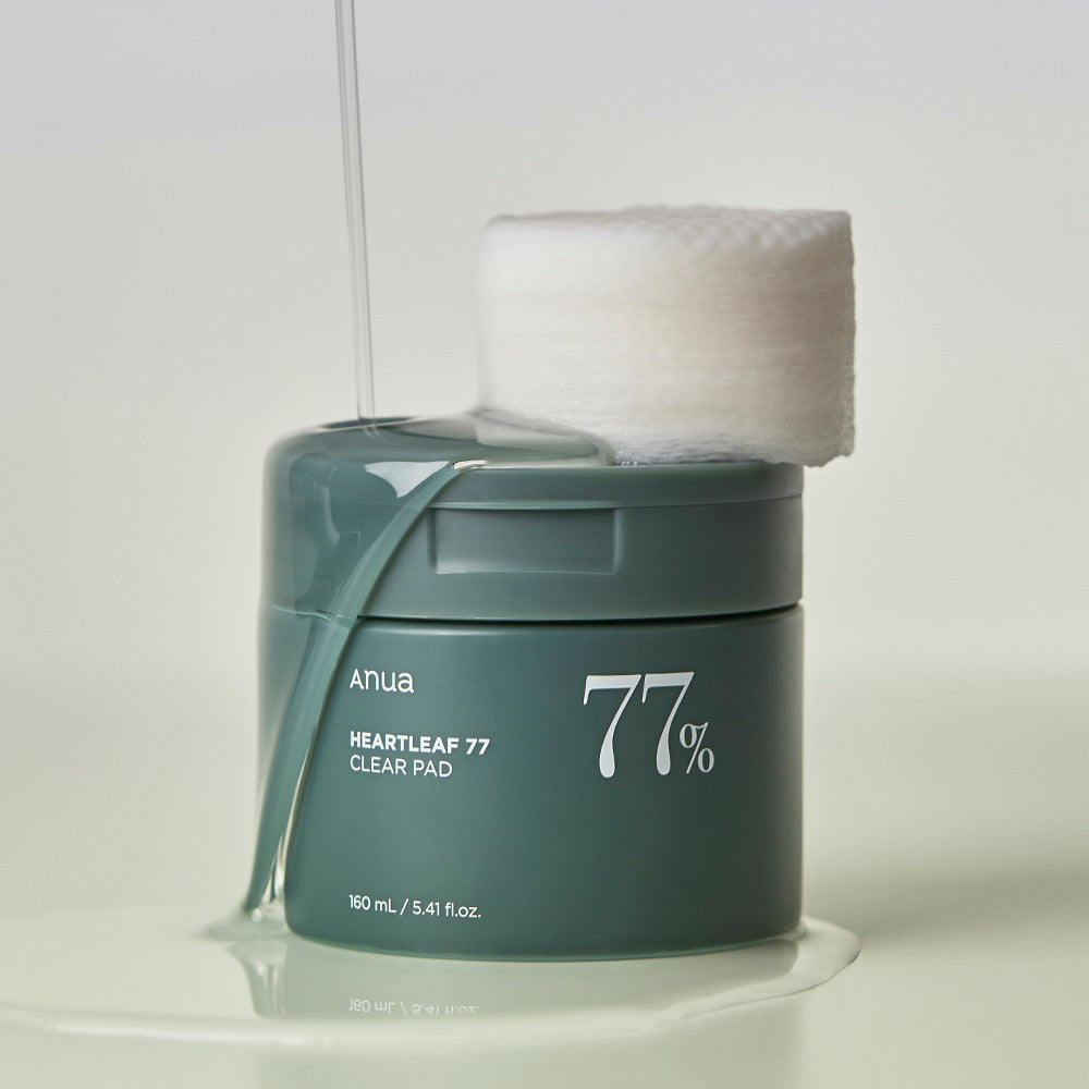 ANUA Heartleaf 77% Clear Pad 160ml (70 szt) – Kojąco Oczyszczające Płatki Tonizujące z Pstrolistką Sercowatą