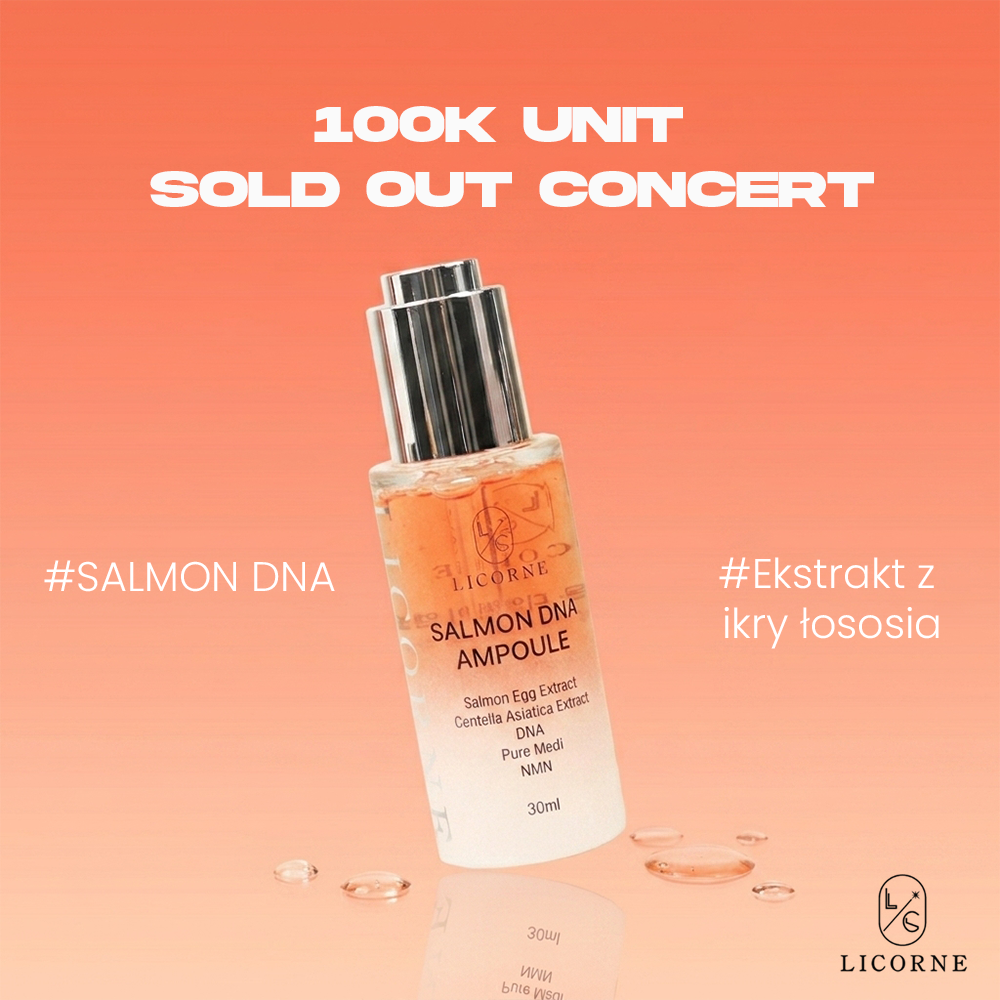 LICORNE Salmon DNA Ampoule 30ml I Ampułka z DNA łososia (PDRN) – intensywna regeneracja i efekt liftingu