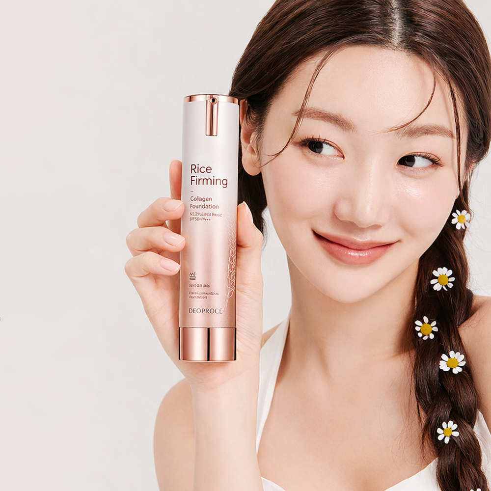 Deoproce Rice Firming Collagen Foundation 50g I No.23 Natural Beige