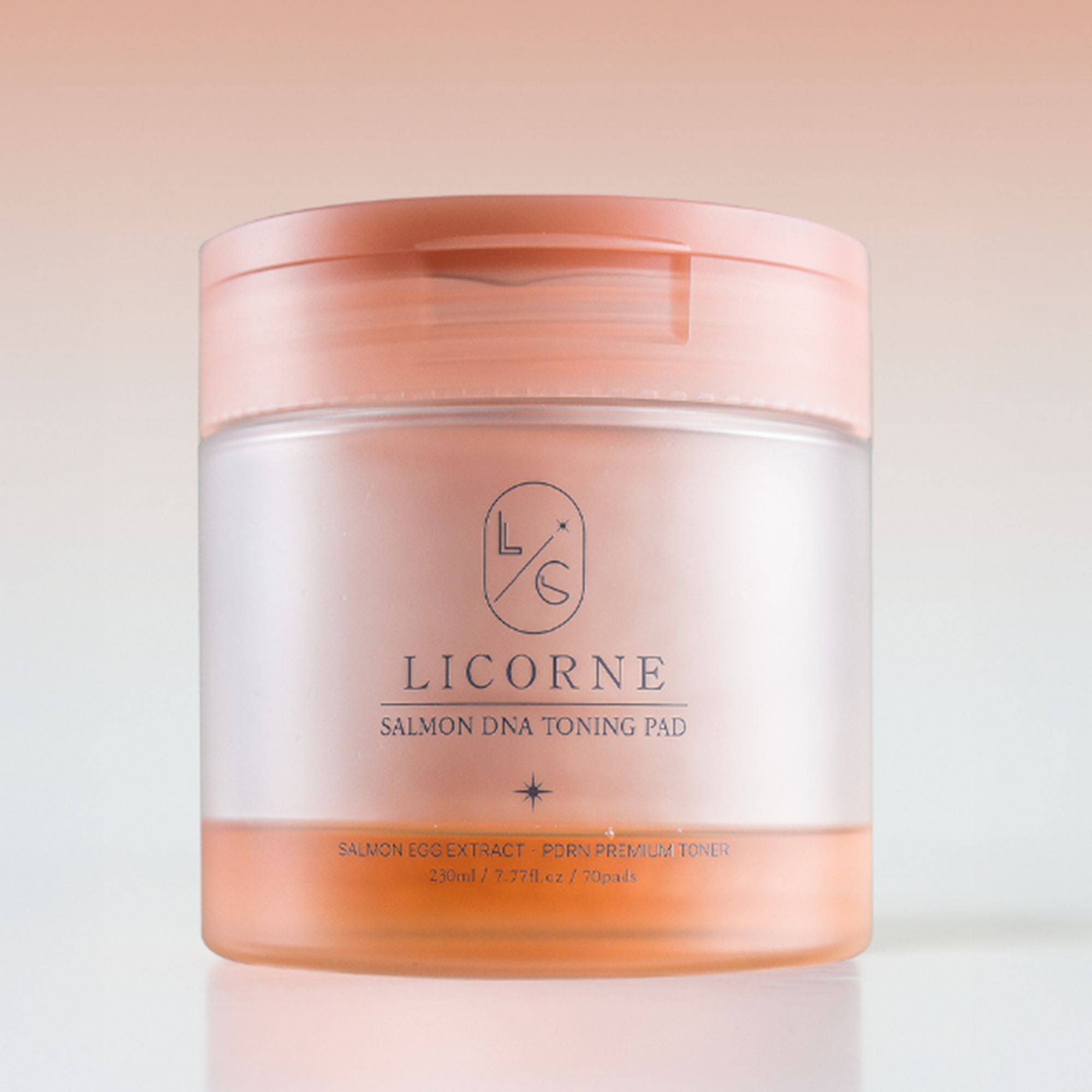 LICORNE Salmon DNA Toning Pad 70 szt. / 230 ml I PDRN Salmon Egg