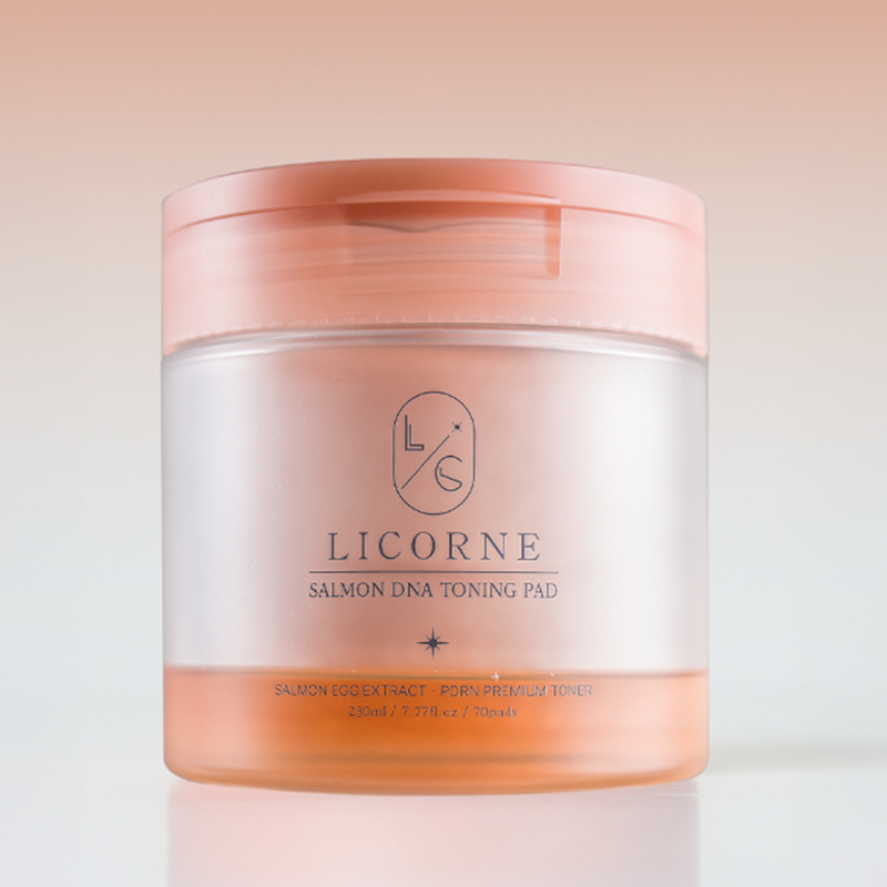 LICORNE Salmon DNA Toning pad I 15% TANIEJ – Lekkie uszkodzenie opakowania, produkt w idealnym stanie - Aura3AM