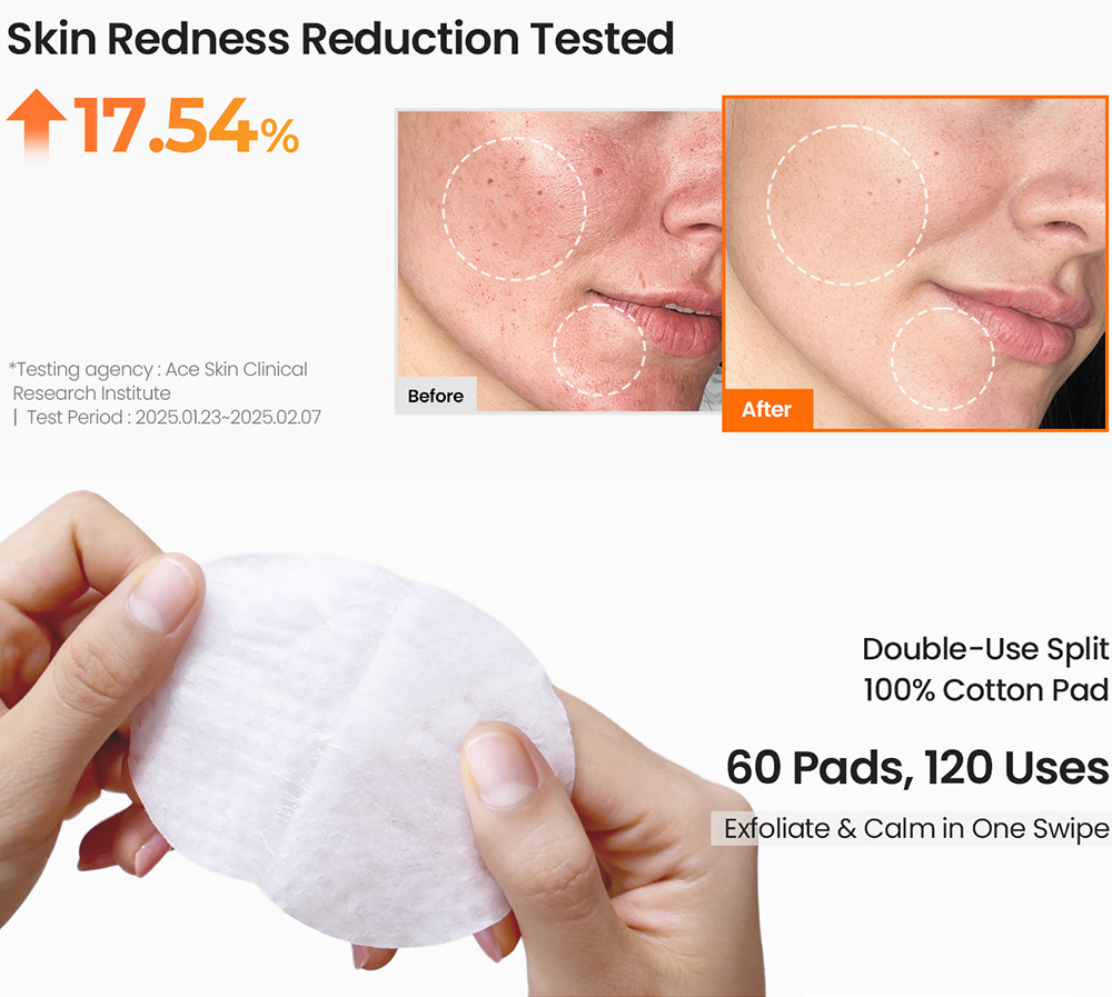 SKINFOOD Carrot Carotene Calming Water Pad (60szt) I Kojące płatki tonizujące BESTSELLER