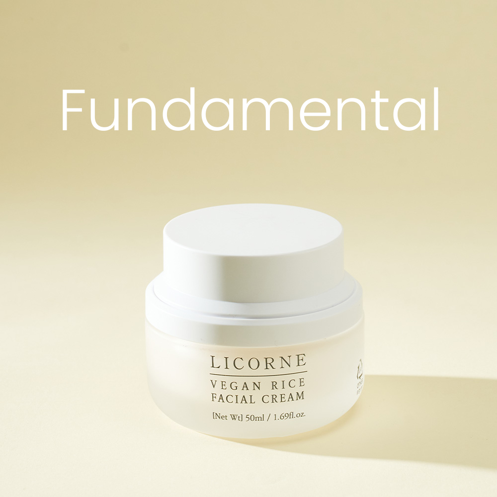 LICORNE Vegan Rice Facial Cream 50ml I wegański krem nawilżający z ryżem