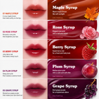 Berrisom Water Syrup Tatoo Tint 04.Plum Syrup I Delikatny Róż z Syropowym Połyskiem