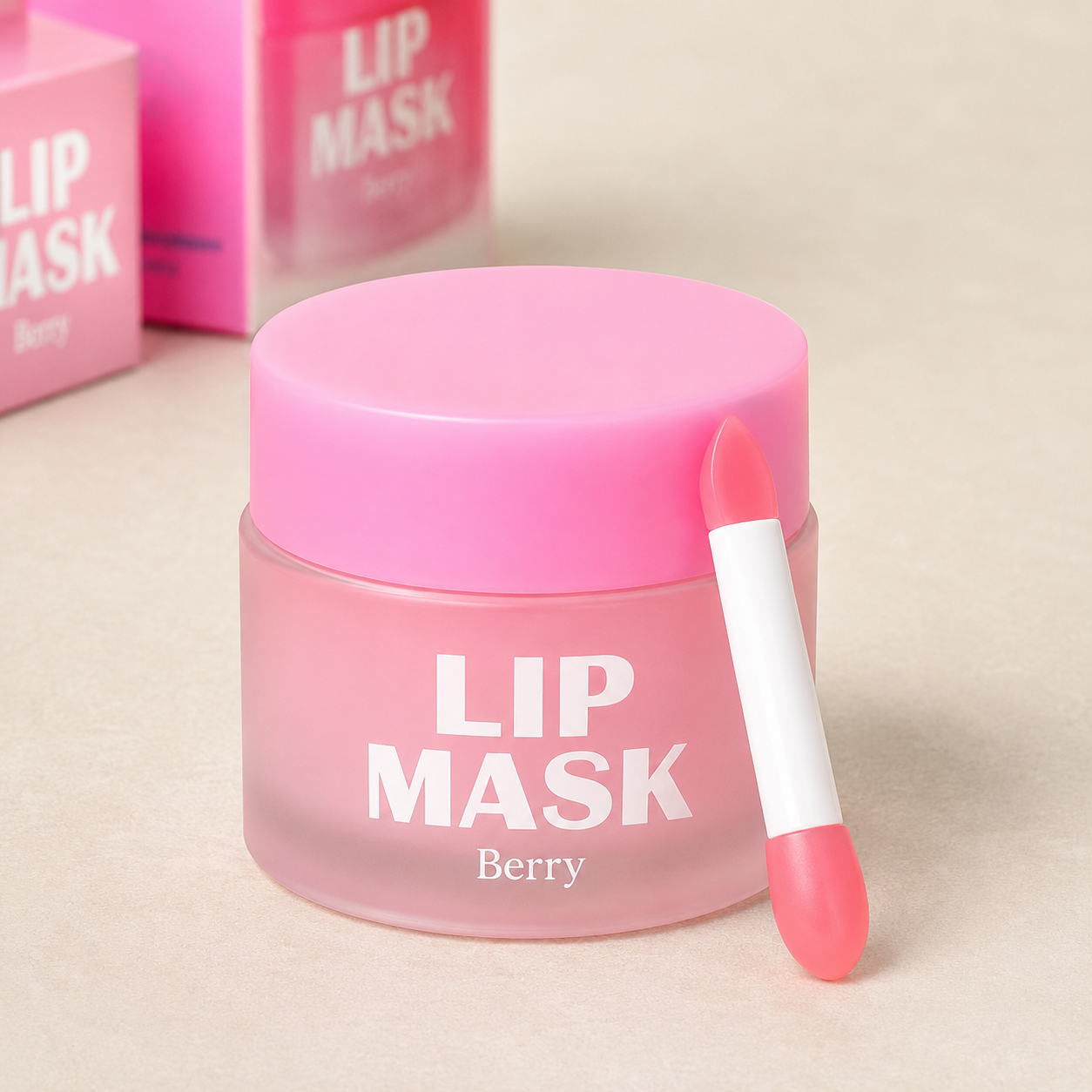 Maska do Ust na Noc [Berry] (20g) – Odżywcza Całonocna Pielęgnacja z Szpatułką