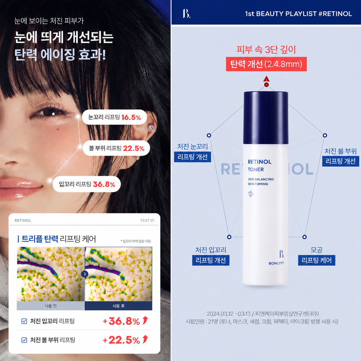 Boncept Retinol Toner 135ml I Lekka, szybko wchłaniająca się konsystencja