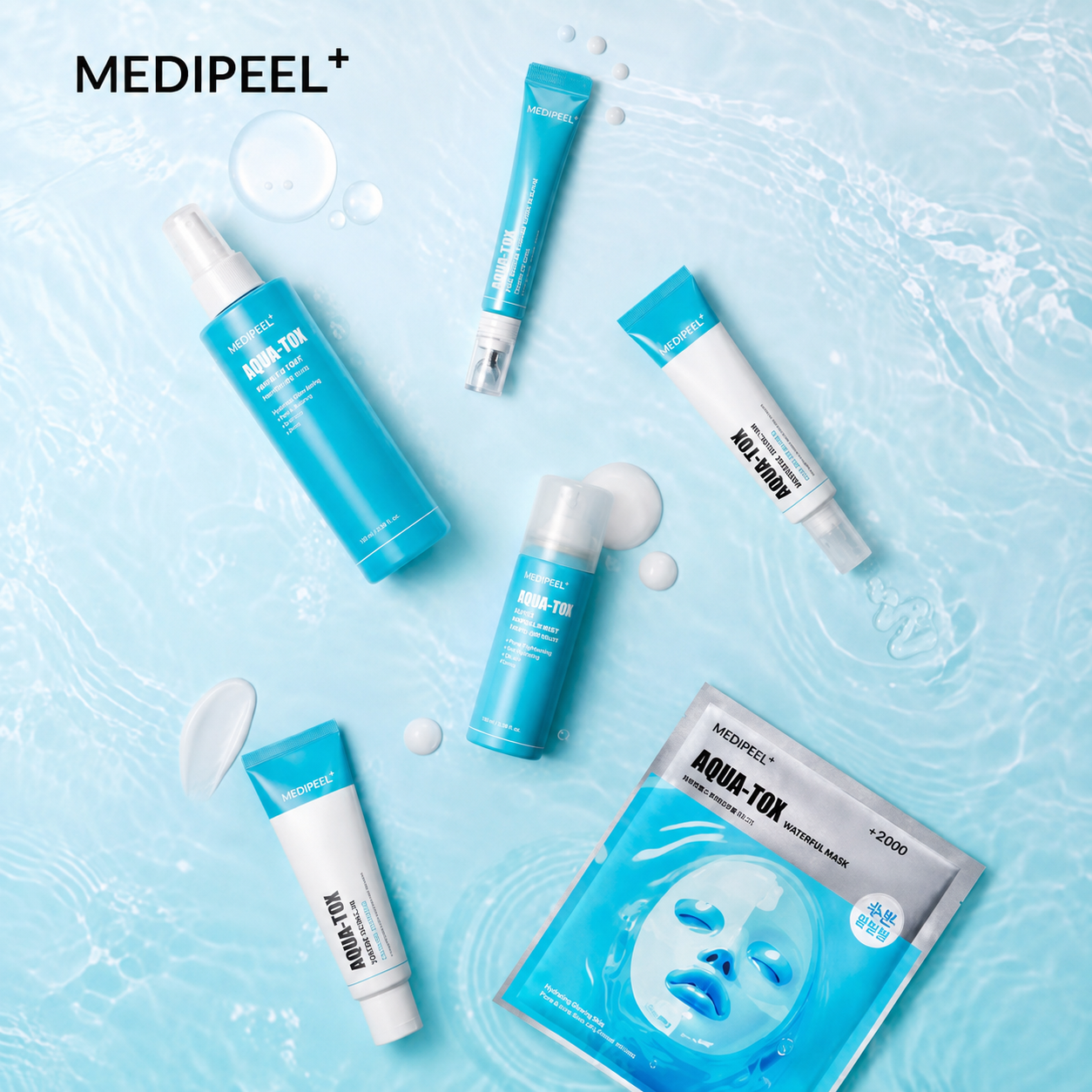 MEDI-PEEL Aqua Tox Eye Guasha Cream 20ml | chłodzącą końcówką do masażu