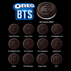 OREO × BTS Limited Edition White Creme Cookies 100g | Koreańska edycja limitowana