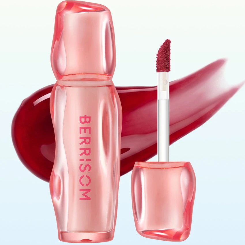 Berrisom Water Syrup Tatoo Tint 02.Rose Syrup I Delikatny Róż z Syropowym Połyskiem