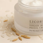 LICORNE Vegan Rice Facial Cream 50ml I wegański krem nawilżający z ryżem