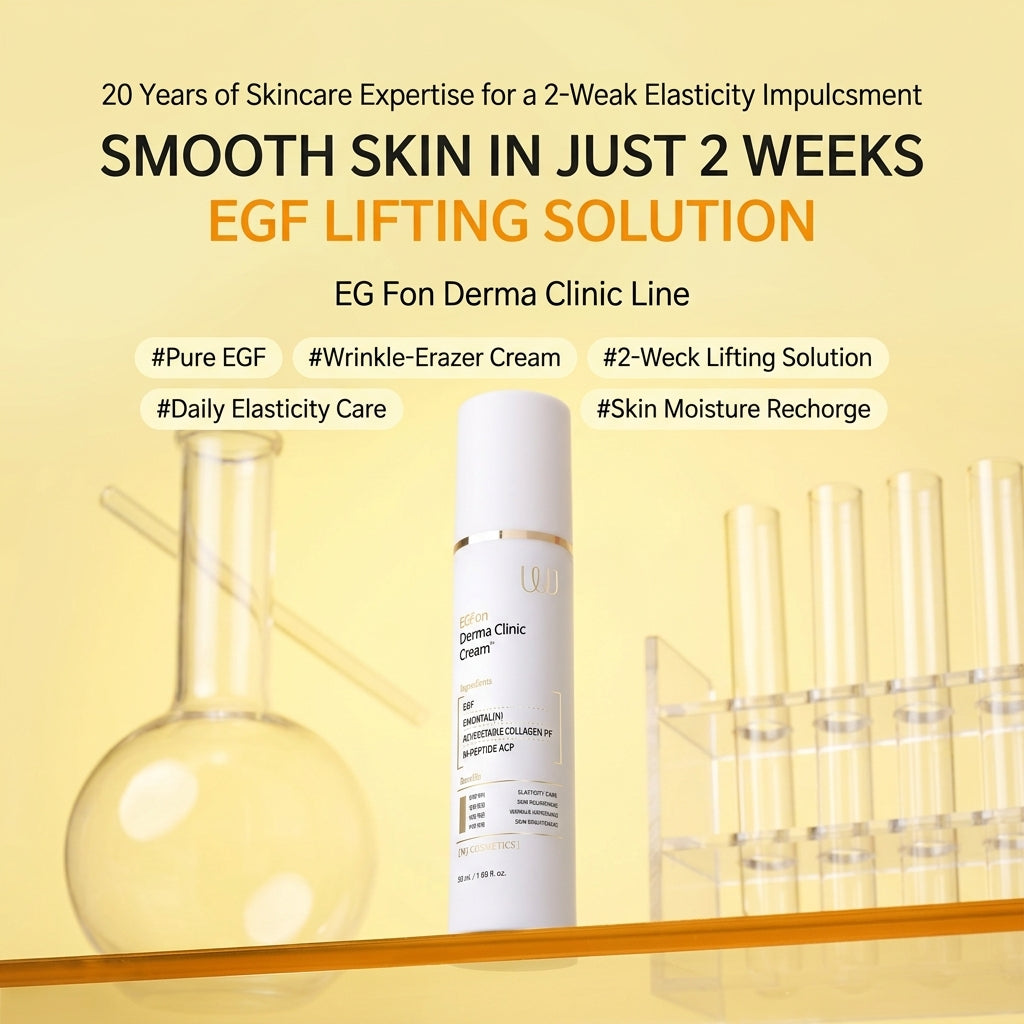 WJ COSMETIC EGFon Derma Cream 50ml – Stworzony przez Wiodącą Koreańską Klinikę Chirurgii Plastycznej