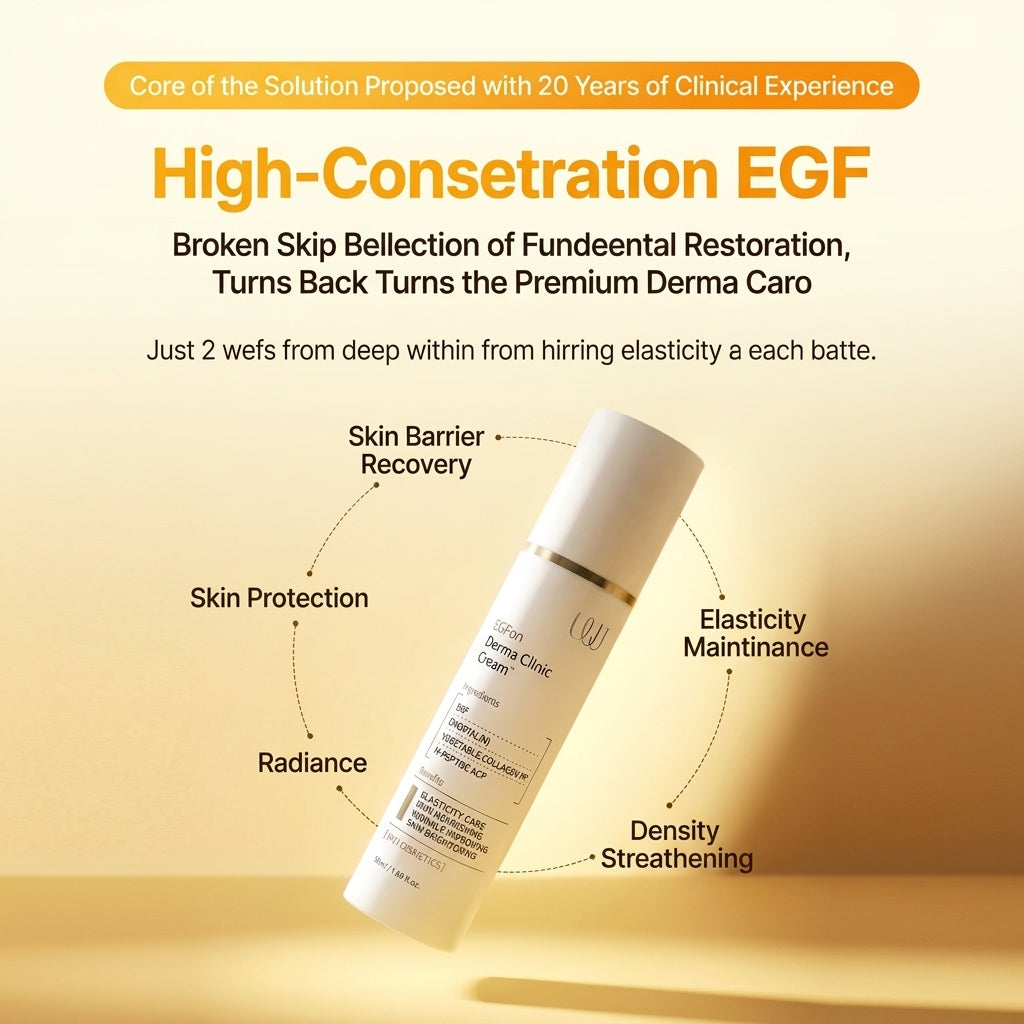 WJ COSMETIC EGFon Derma Cream 50ml – Stworzony przez Wiodącą Koreańską Klinikę Chirurgii Plastycznej