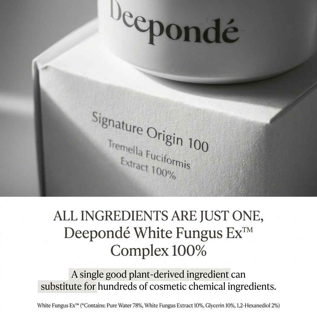 Deeponde Tremella Signature Origin 100 Ampoule 50ml – 100% Wegańskie Serum na Pory i Elastyczność