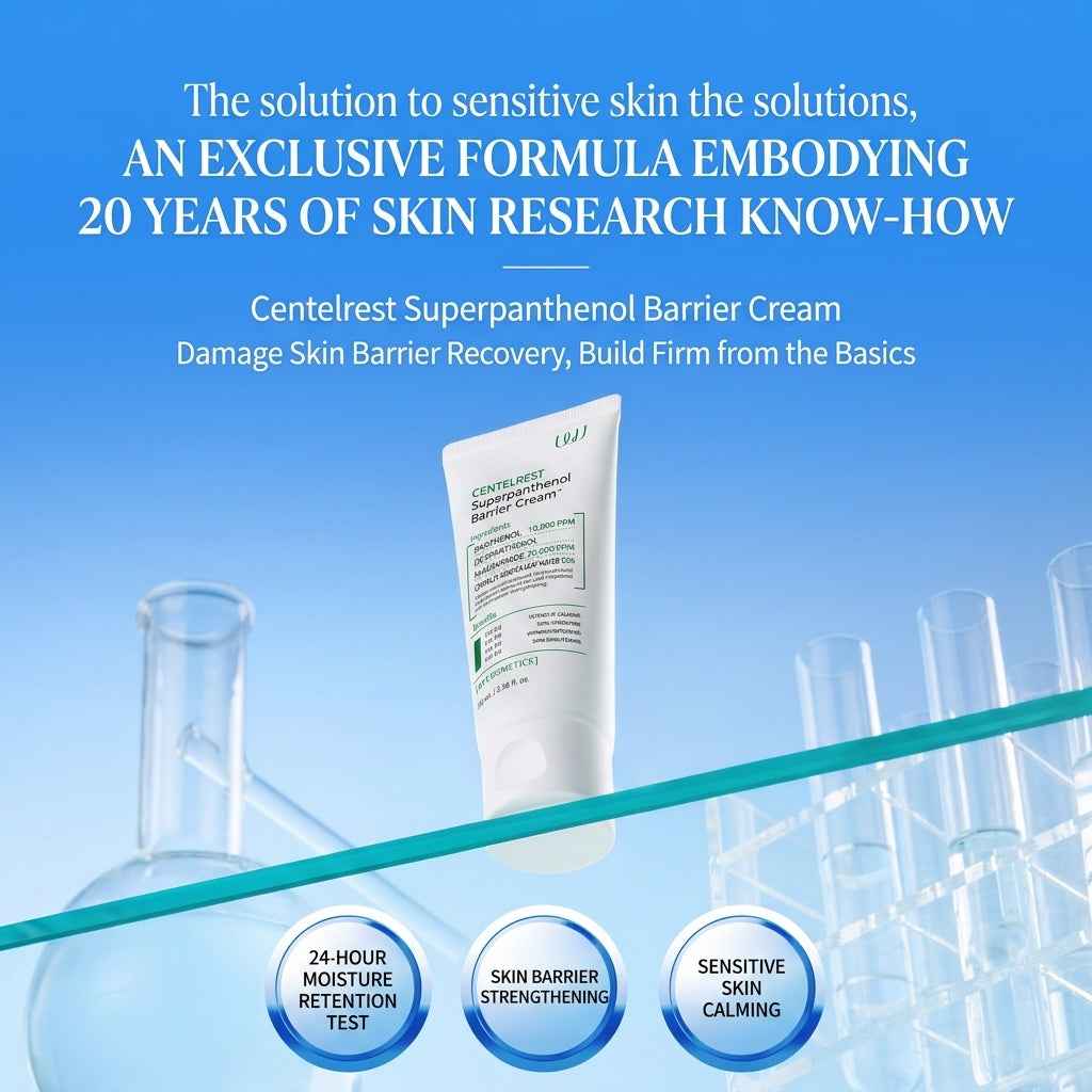 WJ Centelrest Super Panthenol Barrier Cream (80ml) I Formuła Elitarnych Klinik w Seulu