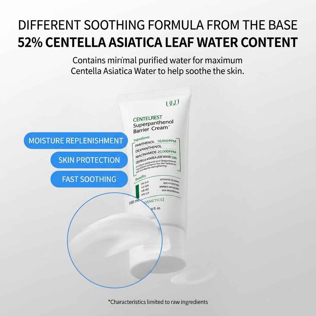 WJ Centelrest Super Panthenol Barrier Cream (80ml) I Formuła Elitarnych Klinik w Seulu