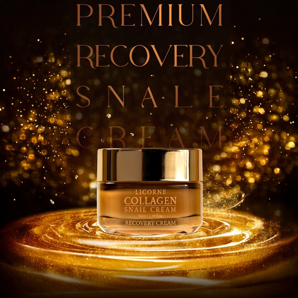 LICORNE Collagen Snail Krem 50ml I Przeciwstarzeniowy krem do twarzy z kolagenem i śluzem ślimaka