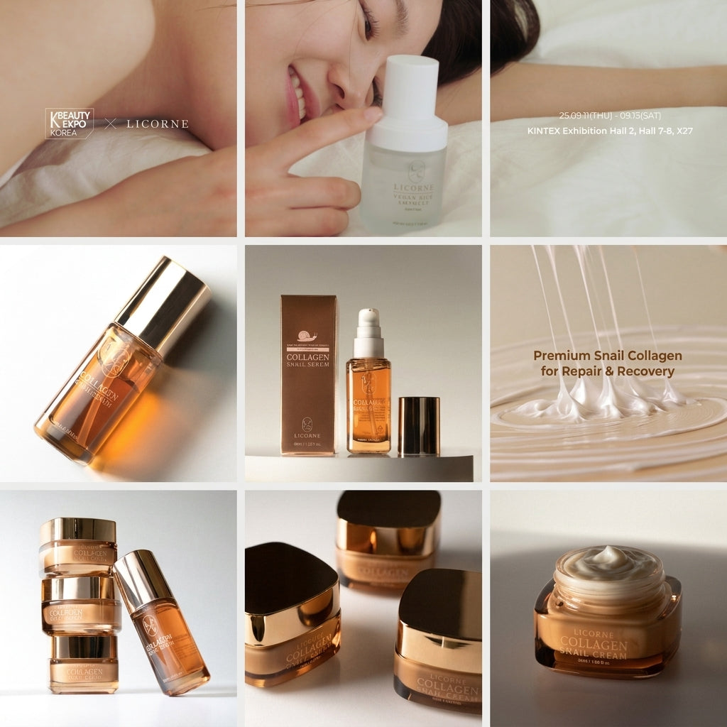 LICORNE Collagen Snail Serum 40ml I Esencja ze ślimaka, Idealne połączenie